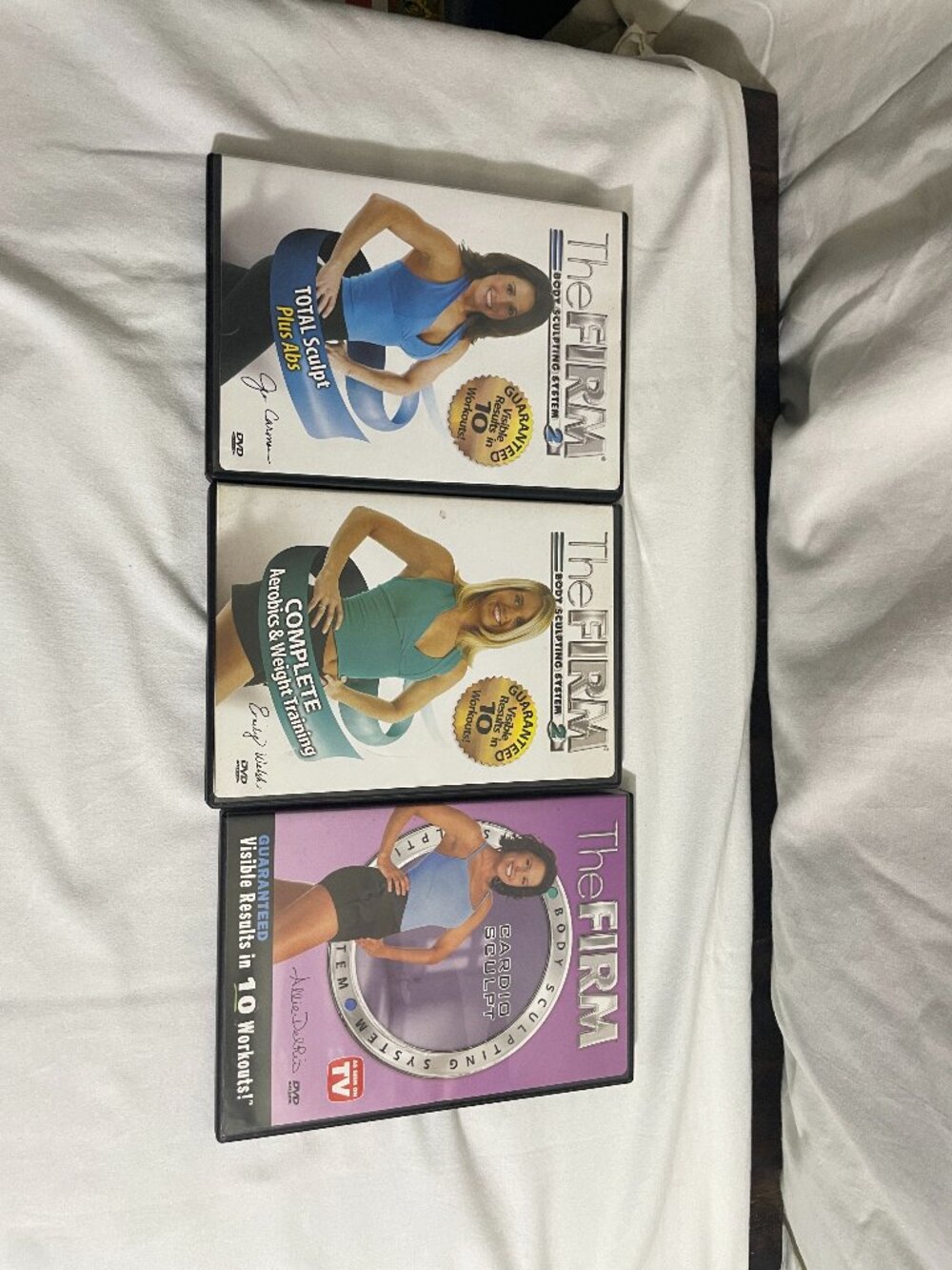 The Firm Body Sculpting System DVD Lot of 3 Cardio Sculpt Total Sculpt Complete